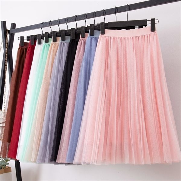tingyili 4 layers tulle skirts womens black gray white tulle skirt elastic high waist pleated midi skirt 220701
tingyili 4 layers tulle skirts womens black gray white tulle skirt elastic high waist pleated midi skirt 220701
