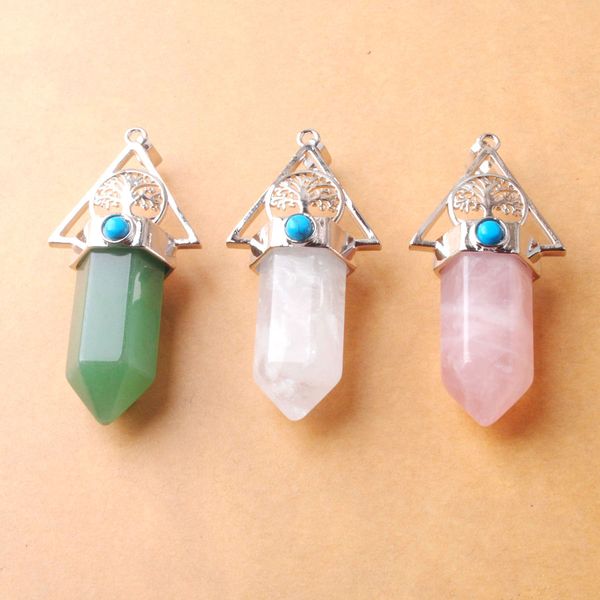 men woman jewelry accessories quartz hexagonal pointed reiki pendant natural stone chakra bead healing bo943, Silver
men woman jewelry accessories quartz hexagonal pointed reiki pendant natural stone chakra bead healing bo943, Silver