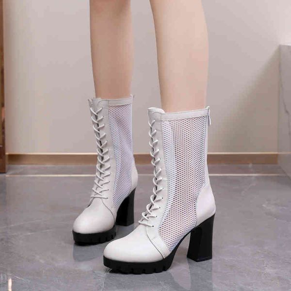sandals spring and summer round head breathable hollow out thick soled cowhide mesh martin high tube cool boots heel stitched i5ec, Black
sandals spring and summer round head breathable hollow out thick soled cowhide mesh martin high tube cool boots heel stitched i5ec, Black