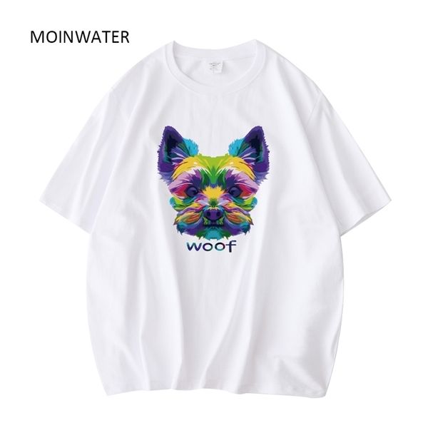 moinwater colorful dog printed white green t shirt for women cotton lady short sleeve tees for summer mt21047 220509
moinwater colorful dog printed white green t shirt for women cotton lady short sleeve tees for summer mt21047 220509