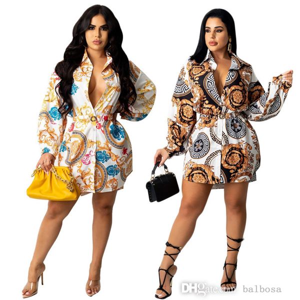 retail womens dresses 2022 fashion casual printed shirt dress with belt long sleeves shirt, Black;gray
retail womens dresses 2022 fashion casual printed shirt dress with belt long sleeves shirt, Black;gray