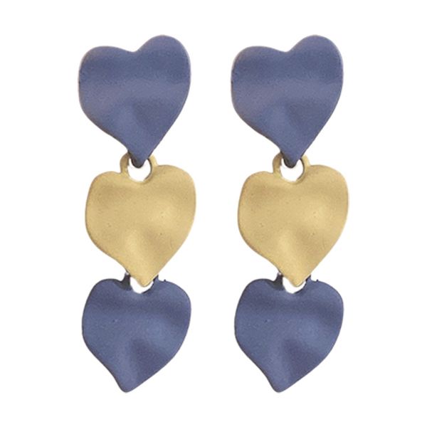 silver needle pleated love heart earrings korean spring fresh sweet earrings eardrops design sense niche cute eardrop, Golden
silver needle pleated love heart earrings korean spring fresh sweet earrings eardrops design sense niche cute eardrop, Golden