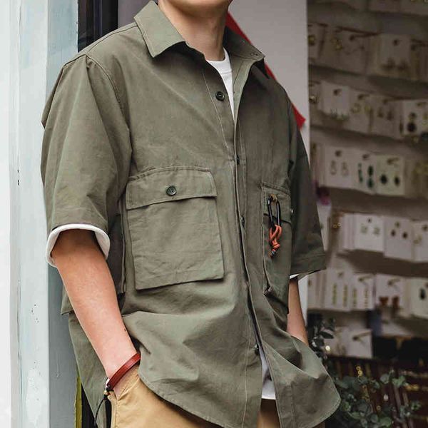 men's tracksuits madden work clothes american loose mountain outdoor short sleeved shirt folded military green oversize men's fash, Gray
men's tracksuits madden work clothes american loose mountain outdoor short sleeved shirt folded military green oversize men's fash, Gray