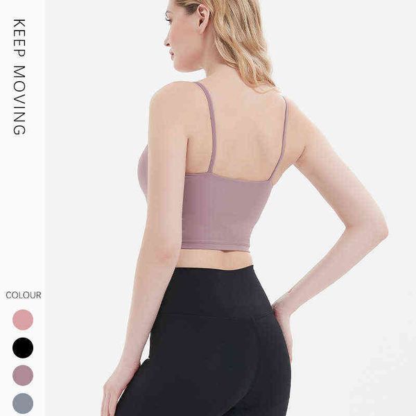 yoga suit with chest cushion thin shoulder strap beautiful back fitness coat suspender vest, Gray
yoga suit with chest cushion thin shoulder strap beautiful back fitness coat suspender vest, Gray