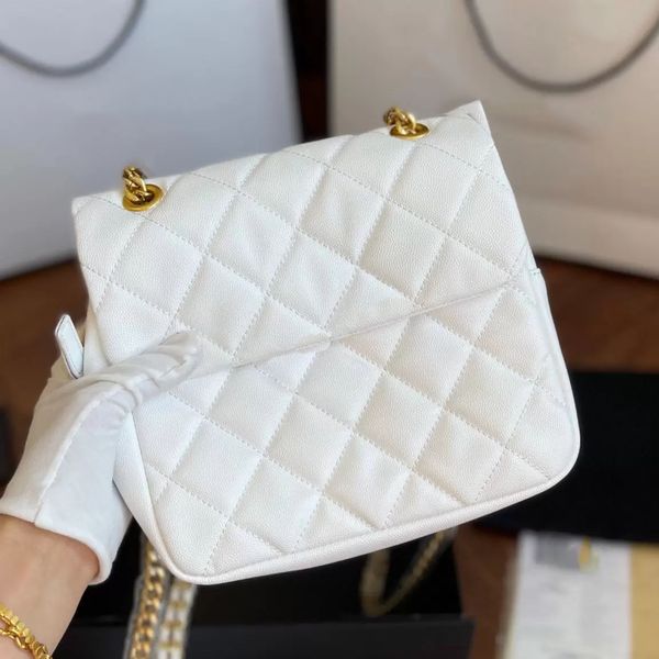 22 fashion backpack caviar leather classic black and white plaid quilted braided chain metal flap bag famous luxury designer handbag crossbo
22 fashion backpack caviar leather classic black and white plaid quilted braided chain metal flap bag famous luxury designer handbag crossbo