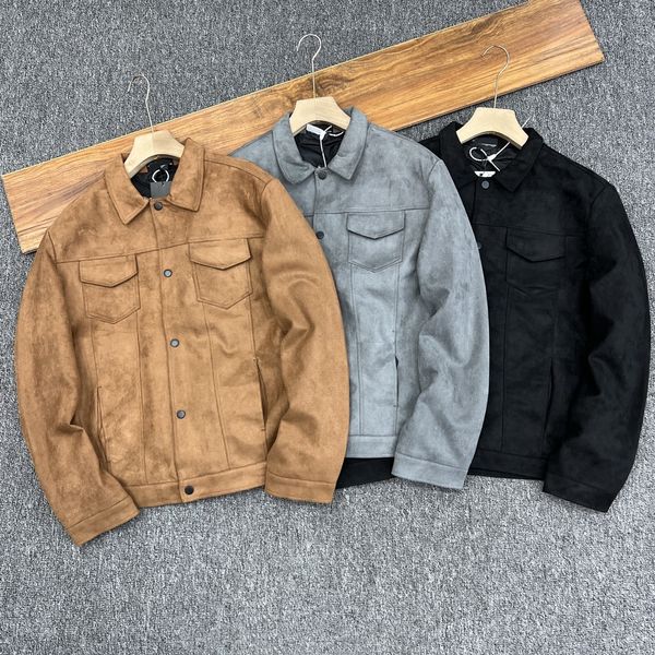 men's jacket fall new korean style lapel long sleeve slim fit deerskin fleece pocket decorative workwear single breasted plus size jack, Black;brown
men's jacket fall new korean style lapel long sleeve slim fit deerskin fleece pocket decorative workwear single breasted plus size jack, Black;brown