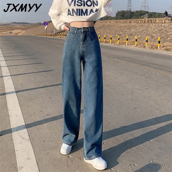 women's wide-leg jeans loose denim pants high-waisted pants full-length pants retro clothing streetwear jxmyy 210412, Blue
women's wide-leg jeans loose denim pants high-waisted pants full-length pants retro clothing streetwear jxmyy 210412, Blue