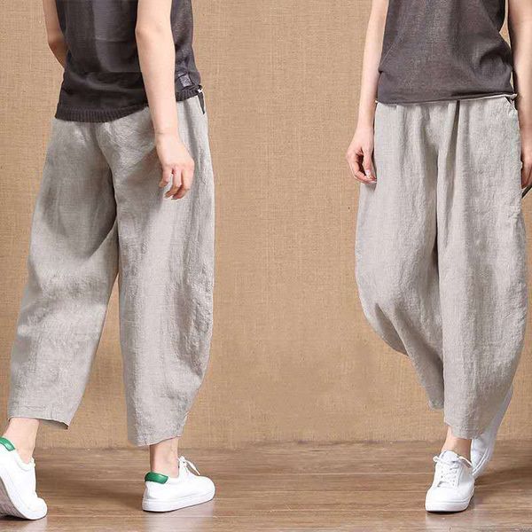 women's pants elastic waist vintage trousers lady loose casual pants s-5xl retro literary cotton summer cropped thin versatile, Black;white
women's pants elastic waist vintage trousers lady loose casual pants s-5xl retro literary cotton summer cropped thin versatile, Black;white