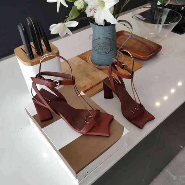 women's leather sandals sandals summer shoes ankle strap open end pointed high heels series, Black
women's leather sandals sandals summer shoes ankle strap open end pointed high heels series, Black