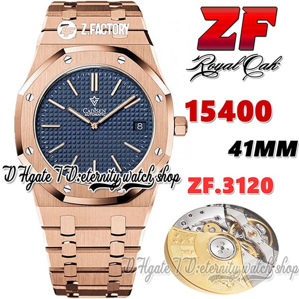 zf v2 version zff15400 mens watch cal.3120 zf3120 automatic ultra-thin 9.8mm blue texture dial stick markers 4n rose gold 904l steel bracele, Slivery;brown
zf v2 version zff15400 mens watch cal.3120 zf3120 automatic ultra-thin 9.8mm blue texture dial stick markers 4n rose gold 904l steel bracele, Slivery;brown