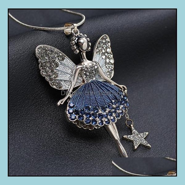 pendant necklaces fairy necklace women party jewelry fashion sweater chain charm crystal angel wing bdehome dhssb, Silver
pendant necklaces fairy necklace women party jewelry fashion sweater chain charm crystal angel wing bdehome dhssb, Silver