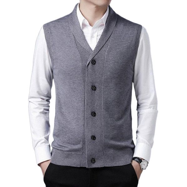 men's vests shawl collar v neck sweater men sleeveless button down cardigan waistcoat slim fit vest 2021 autumn korean clothes fashion1, Black;white
men's vests shawl collar v neck sweater men sleeveless button down cardigan waistcoat slim fit vest 2021 autumn korean clothes fashion1, Black;white