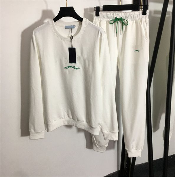 women's two piece pants casual sports suit set version small letter cotton fabric comfortable tracksuits outfit autumn long sleeve, White
women's two piece pants casual sports suit set version small letter cotton fabric comfortable tracksuits outfit autumn long sleeve, White