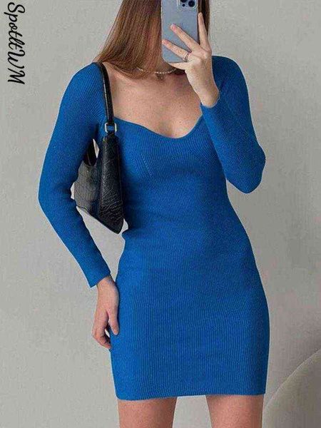 square neck ribbed knitted dress women long sleeve high stretch basic bodycon dress autumn 2022 elegant party mini robe t220816, Black;gray
square neck ribbed knitted dress women long sleeve high stretch basic bodycon dress autumn 2022 elegant party mini robe t220816, Black;gray