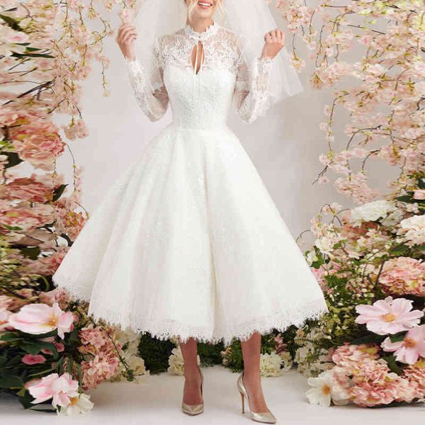 casual dresses 2022 spring and summer round neck long sleeve wedding dress bride 67jl, Black;gray
casual dresses 2022 spring and summer round neck long sleeve wedding dress bride 67jl, Black;gray