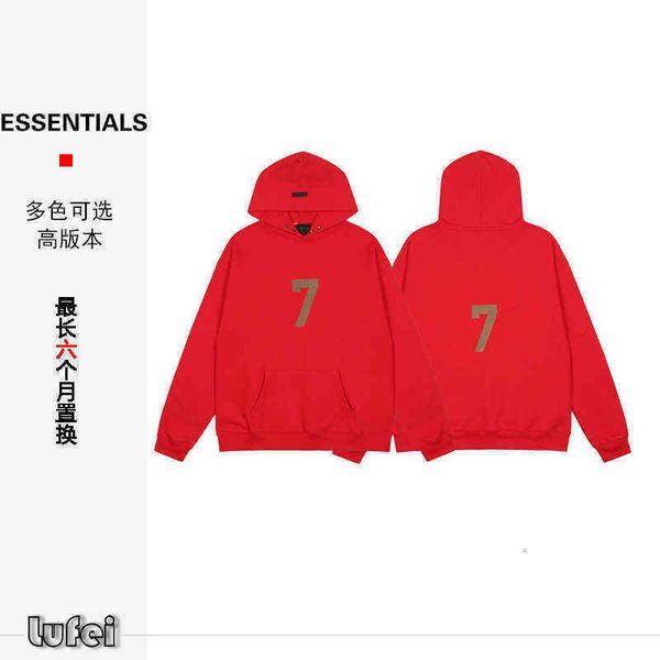 high version season 7 flocking letters men's and women's hooded plush sweater hoodie essentials bright oversized versatile casual, Black
high version season 7 flocking letters men's and women's hooded plush sweater hoodie essentials bright oversized versatile casual, Black