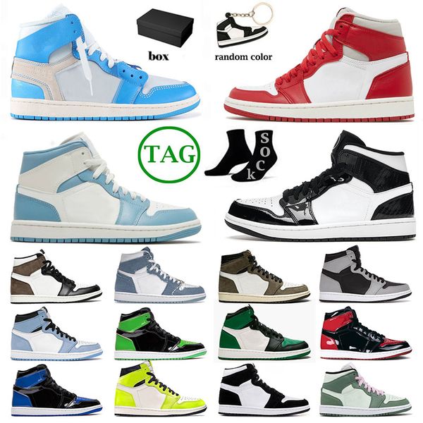 with box jumpman 1 1s designer basketball shoes for mens womens newstalgia high patent bred university blue mid dutch green sports sneakers
with box jumpman 1 1s designer basketball shoes for mens womens newstalgia high patent bred university blue mid dutch green sports sneakers