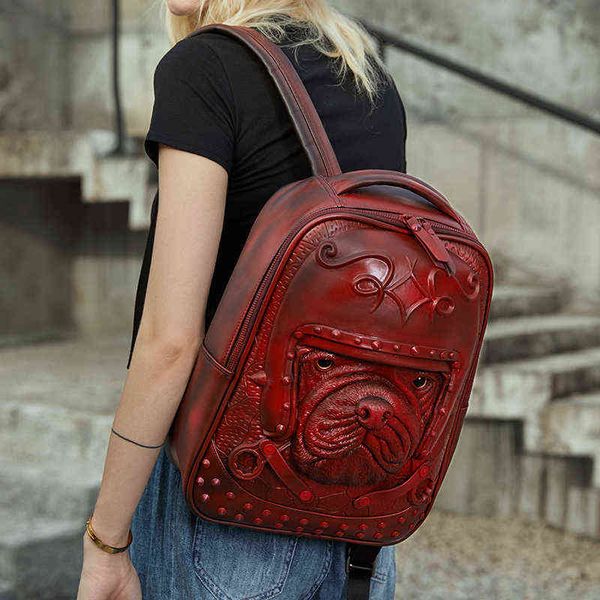 fashion 3d embossed pug dog backpack bags for women unique girls cool schoolbag rivet whimsical lapcomputer bag mochila 220712
fashion 3d embossed pug dog backpack bags for women unique girls cool schoolbag rivet whimsical lapcomputer bag mochila 220712