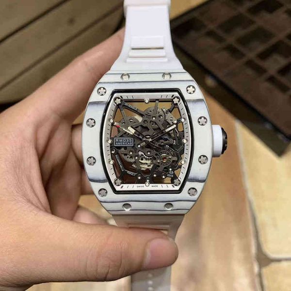 watches wristwatch designer luxury mens mechanical watch richa milles business leisure rm035 automatic white carbon fiber tape trend men, Slivery;brown
watches wristwatch designer luxury mens mechanical watch richa milles business leisure rm035 automatic white carbon fiber tape trend men, Slivery;brown