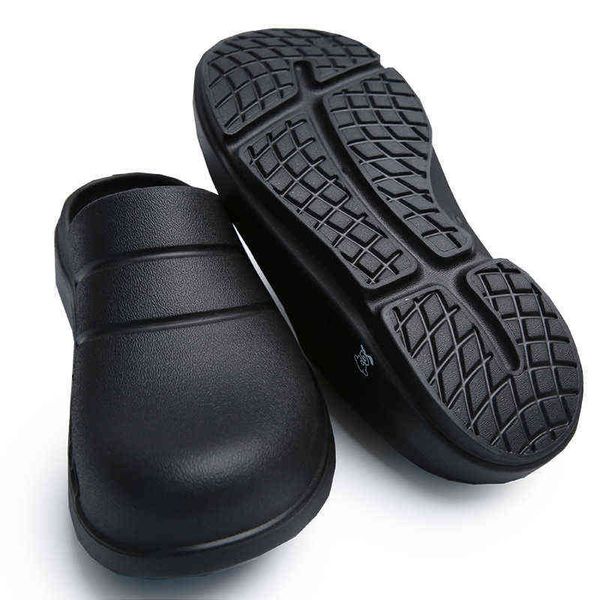 high elasticity, shock absorption and anti slip men's women's flat heels leisure solid color chef's labor protection slippers, Black;brown
high elasticity, shock absorption and anti slip men's women's flat heels leisure solid color chef's labor protection slippers, Black;brown