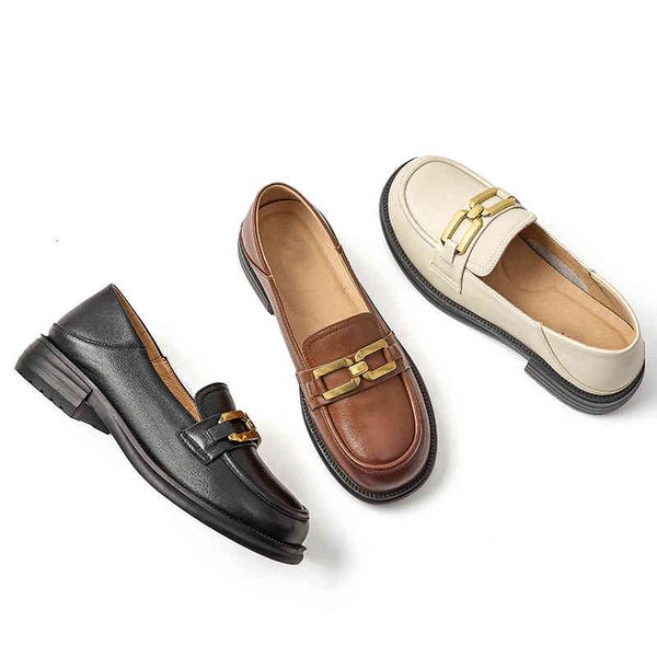 dress shoes lefu shoes women's soft leather one foot pedal spring and summer flat sole single british style low heel small, Black
dress shoes lefu shoes women's soft leather one foot pedal spring and summer flat sole single british style low heel small, Black