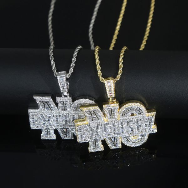 new full cz stone paved letter no excusez pendant with cuban chain for men women hip hop necklace jewelry plated gold silver wholesale
new full cz stone paved letter no excusez pendant with cuban chain for men women hip hop necklace jewelry plated gold silver wholesale