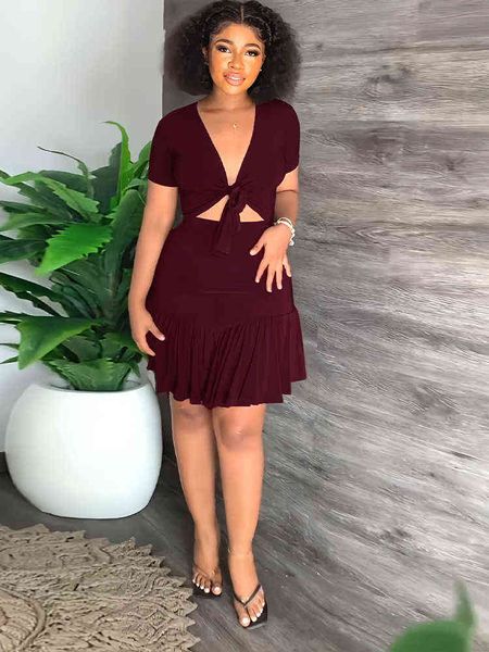 elegant fashion solid two piece dress sets summer clothes for women deep v neck short sleeve crop high waist pleated skirts, White
elegant fashion solid two piece dress sets summer clothes for women deep v neck short sleeve crop high waist pleated skirts, White