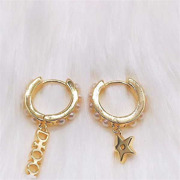 ornament charm earring pearl earrings letter star accessories stud 925 silver needle earrings female, Golden
ornament charm earring pearl earrings letter star accessories stud 925 silver needle earrings female, Golden