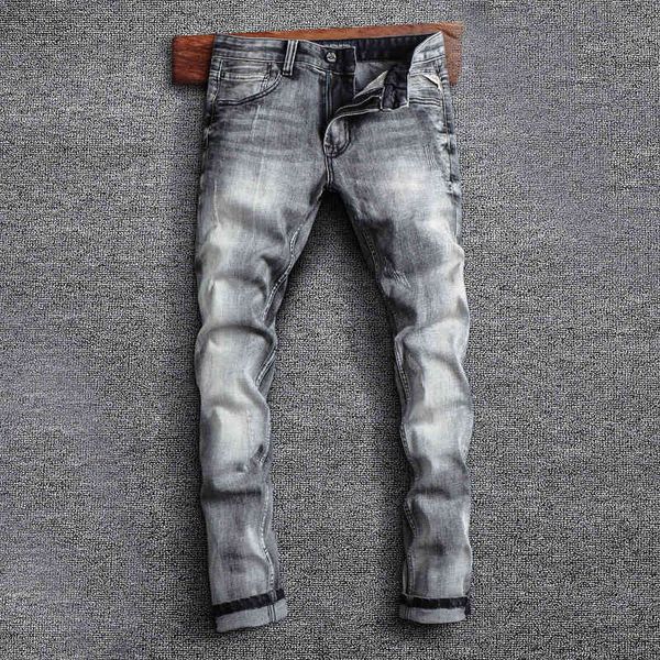men's jeans fashionable men's jeans are worn out black grey washed micro elastic slim fitting small legged cowboy pants men mnaw, Blue
men's jeans fashionable men's jeans are worn out black grey washed micro elastic slim fitting small legged cowboy pants men mnaw, Blue