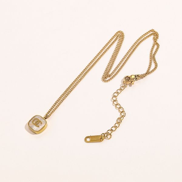 never fading 14k gold plated luxury brand designer pendants necklaces stainless steel double letter choker pendant necklace chain jewelry ac, Silver
never fading 14k gold plated luxury brand designer pendants necklaces stainless steel double letter choker pendant necklace chain jewelry ac, Silver