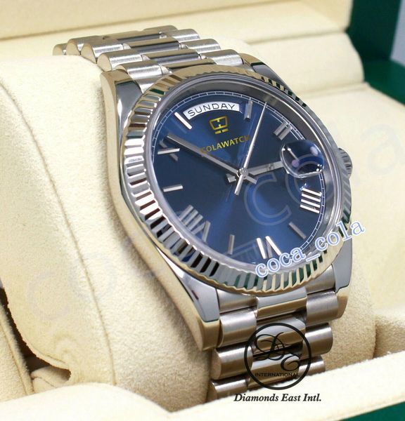 a brand-new luxury 8 style waterproof watch automatic movement 40mm day-date 18k white gold green roman dial men's bf wristwatches no b, Slivery;brown
a brand-new luxury 8 style waterproof watch automatic movement 40mm day-date 18k white gold green roman dial men's bf wristwatches no b, Slivery;brown