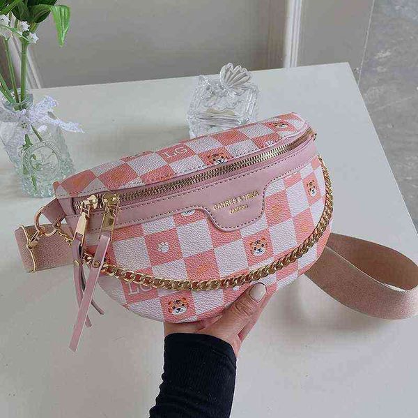 cute cartoon pattern plaid pu leather waist bags for women stylish chain packs female fanny pack wide strap crossbody bag 220527
cute cartoon pattern plaid pu leather waist bags for women stylish chain packs female fanny pack wide strap crossbody bag 220527