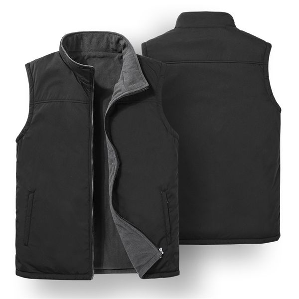men autumn new thick sleeveless vest jacket waistcoat men's winter casual warm vests sleeveless outwear fleece jacket 5xl 201120, Black;white
men autumn new thick sleeveless vest jacket waistcoat men's winter casual warm vests sleeveless outwear fleece jacket 5xl 201120, Black;white