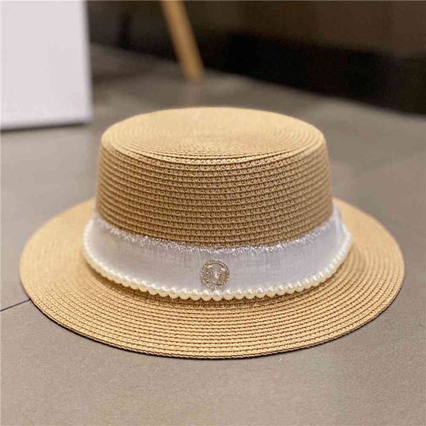 french hepburn style small fragrance wind pearl straw hat female summer celebrity seaside vacation beach hat sunscreen hat, Blue;gray
french hepburn style small fragrance wind pearl straw hat female summer celebrity seaside vacation beach hat sunscreen hat, Blue;gray