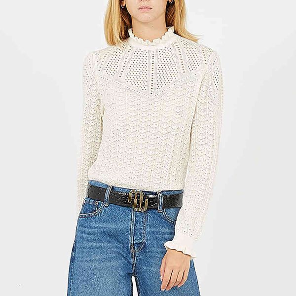 women's knits & tees home french sweater autumn winter lady hollowed out hook flower fungus edge high neck thin, White
women's knits & tees home french sweater autumn winter lady hollowed out hook flower fungus edge high neck thin, White