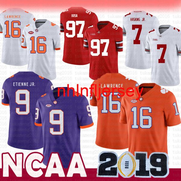 2019 patch 16 trevor lawrence clemson tigers college ncaa jersey 9 travis etienne jr. ohio state buckeyes 97 nick bosa 7 dwayne haskins jr, Black
2019 patch 16 trevor lawrence clemson tigers college ncaa jersey 9 travis etienne jr. ohio state buckeyes 97 nick bosa 7 dwayne haskins jr, Black