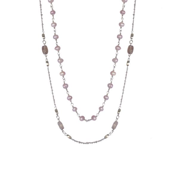chain new freshwater pearl double-layer long necklace multilayer stone fair maiden wind sweater bracelet with contracted temperament joker, Silver
chain new freshwater pearl double-layer long necklace multilayer stone fair maiden wind sweater bracelet with contracted temperament joker, Silver