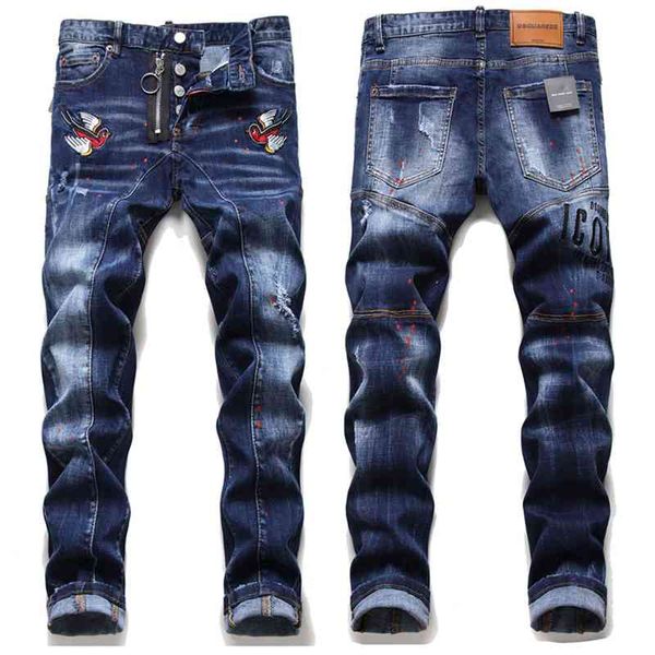 men's jeans brand d2 blue washed bird letter embroidered jeans men's micro elastic slim fit worn spray painted leggings hl29
men's jeans brand d2 blue washed bird letter embroidered jeans men's micro elastic slim fit worn spray painted leggings hl29