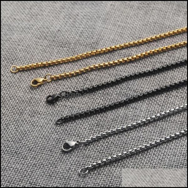chains necklaces pendants jewelry 2.5mm m gold black sier color stainless steel link for hip hop pendant women dhiet, Silver
chains necklaces pendants jewelry 2.5mm m gold black sier color stainless steel link for hip hop pendant women dhiet, Silver