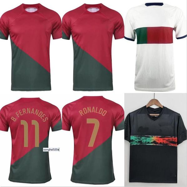 s-4xl 2022 joao felix portuguese soccer jersey home away sanches ruben neves football shirt bernardo bruno fernandes camisa de futebol men, Black;yellow
s-4xl 2022 joao felix portuguese soccer jersey home away sanches ruben neves football shirt bernardo bruno fernandes camisa de futebol men, Black;yellow