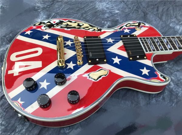 aged flag lp electric guitar body mahogany fingerboard rosewood emg pickup gold hardware
aged flag lp electric guitar body mahogany fingerboard rosewood emg pickup gold hardware