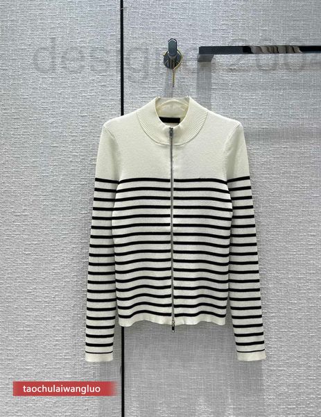 women's knits & tees designer bw39731 shenzhen nanyou classic stripe knitted cardigan is simple and versatile slim fitting zipper coat, White
women's knits & tees designer bw39731 shenzhen nanyou classic stripe knitted cardigan is simple and versatile slim fitting zipper coat, White