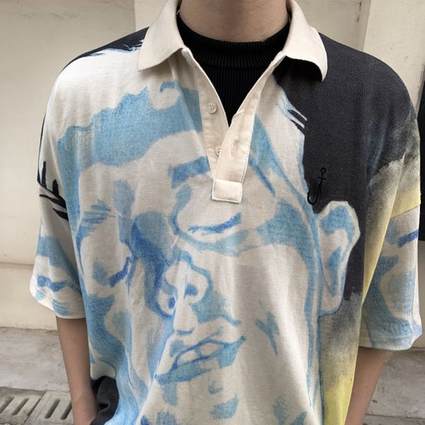 men's casual j22w polo shirt street hip hop designer short sleeve t-shirt men's and women's fashion loose casual sweater clas, White;black
men's casual j22w polo shirt street hip hop designer short sleeve t-shirt men's and women's fashion loose casual sweater clas, White;black