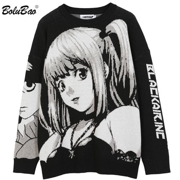 men s sweaters bolubao mens hip hop streetwear harajuku sweater vintage japanese 220823, White;black
men s sweaters bolubao mens hip hop streetwear harajuku sweater vintage japanese 220823, White;black