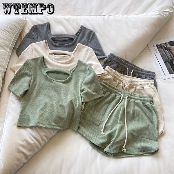 2pcs women sports suit short sleeve t-shirt loose wide leg high waist shorts two piece set solid casual suits jogging tracksuit 0616, Black;gray
2pcs women sports suit short sleeve t-shirt loose wide leg high waist shorts two piece set solid casual suits jogging tracksuit 0616, Black;gray
