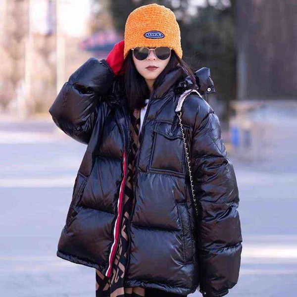m family down jacket women's thickened 2022 new winter popular couple short bright face white duck down jacket, Black
m family down jacket women's thickened 2022 new winter popular couple short bright face white duck down jacket, Black