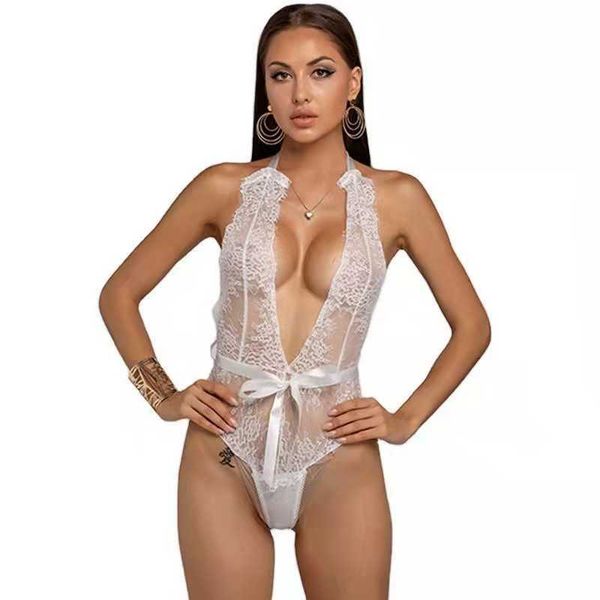 oversized deep v underwear women's pajamas temptation lace stitching uniform set, Black;white
oversized deep v underwear women's pajamas temptation lace stitching uniform set, Black;white