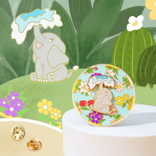 elephant gardener enamel pin custom fairy tale animal plant brooches bag lapel badge childlike jewelry gift for kids friends, Blue
elephant gardener enamel pin custom fairy tale animal plant brooches bag lapel badge childlike jewelry gift for kids friends, Blue