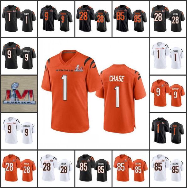 cincinnati''bengals''men women youth #9 joe burrow 28 joe mixon 1 ja'marr chase 85 tee higgins super bowl', Black
cincinnati''bengals''men women youth #9 joe burrow 28 joe mixon 1 ja'marr chase 85 tee higgins super bowl', Black