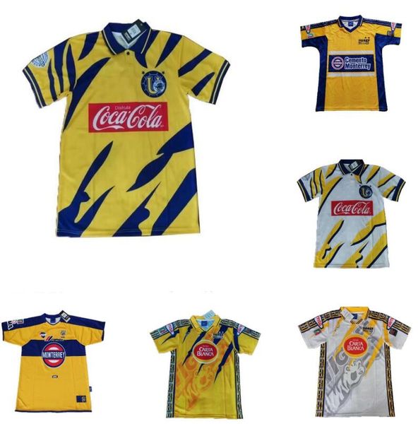 1997 1998 mexico tigres retro soccer jerseys home yellow 96 97 98 99 01 02 vintage football shirts jersey classic tiger shirt uniform, Black;yellow
1997 1998 mexico tigres retro soccer jerseys home yellow 96 97 98 99 01 02 vintage football shirts jersey classic tiger shirt uniform, Black;yellow